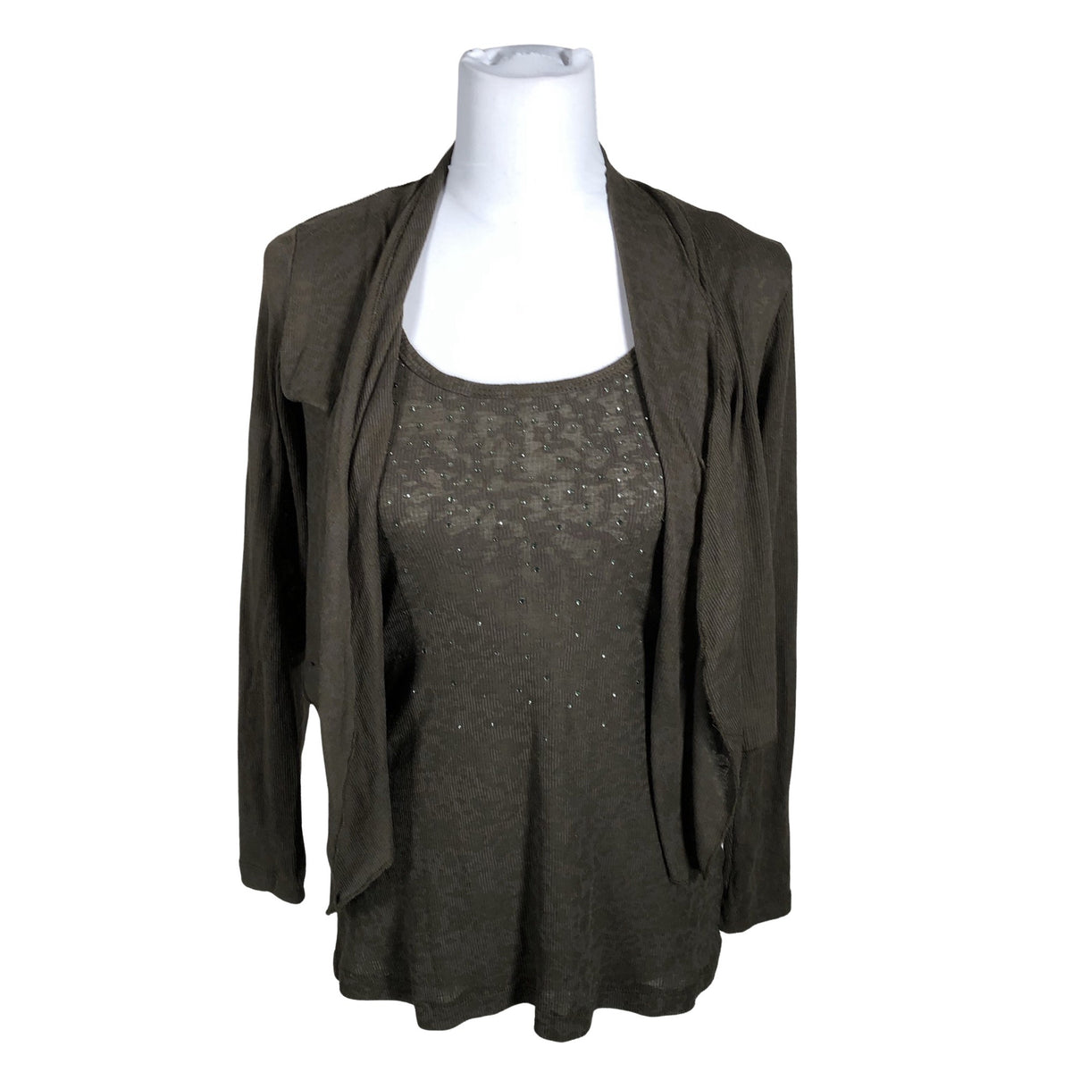 Unisex Betty Barclay - Trikotaažist topp, suurus 36 - Pruun (1)