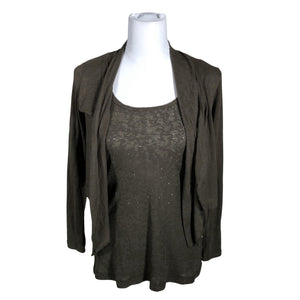 Unisex Betty Barclay - Trikotaažist topp, suurus 36 - Pruun (1)