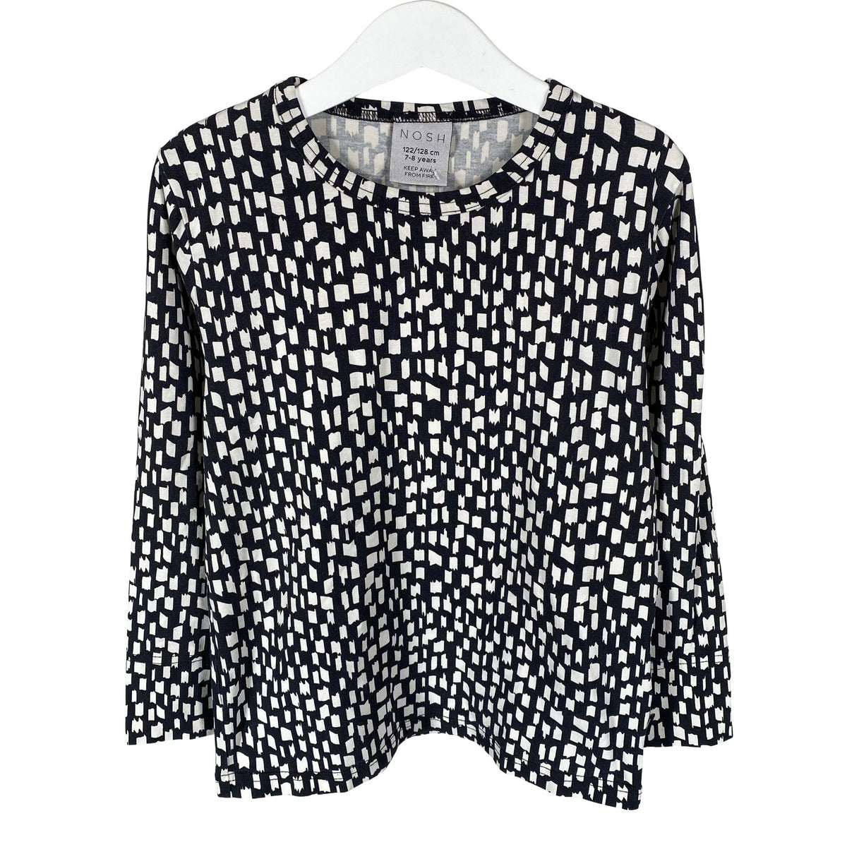 Unisex NOSH - Trikotaažist pluus, suurus 122 - 128 - Must (1)
