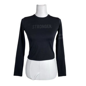 Unisex Stronger - Spordisärk, pikad käised, suurus 36 - Must (1)