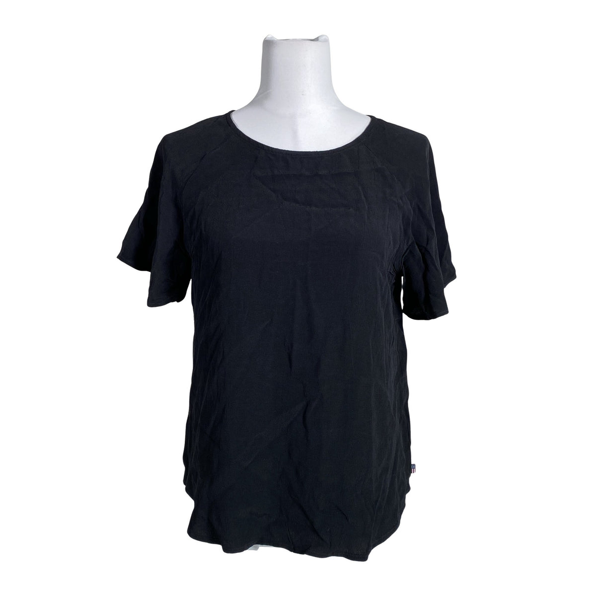 Unisex Lexington - Lühikeste käistega pluus, suurus 36 - Must (1)