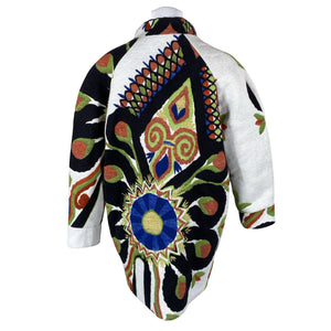 Unisex Desigual - Villane mantel, suurus 40 - Hall (2)