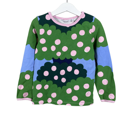 Unisex Marimekko - Trikotaažist pluus, suurus 104 - 110 - Roheline ()