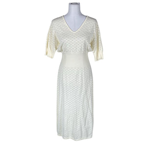 Unisex Nanso - Kootud kleit, suurus 38 - Looduslik valge (1)