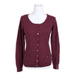 Unisex Mistral - Kardigan, suurus 40 - Veinipunane ()