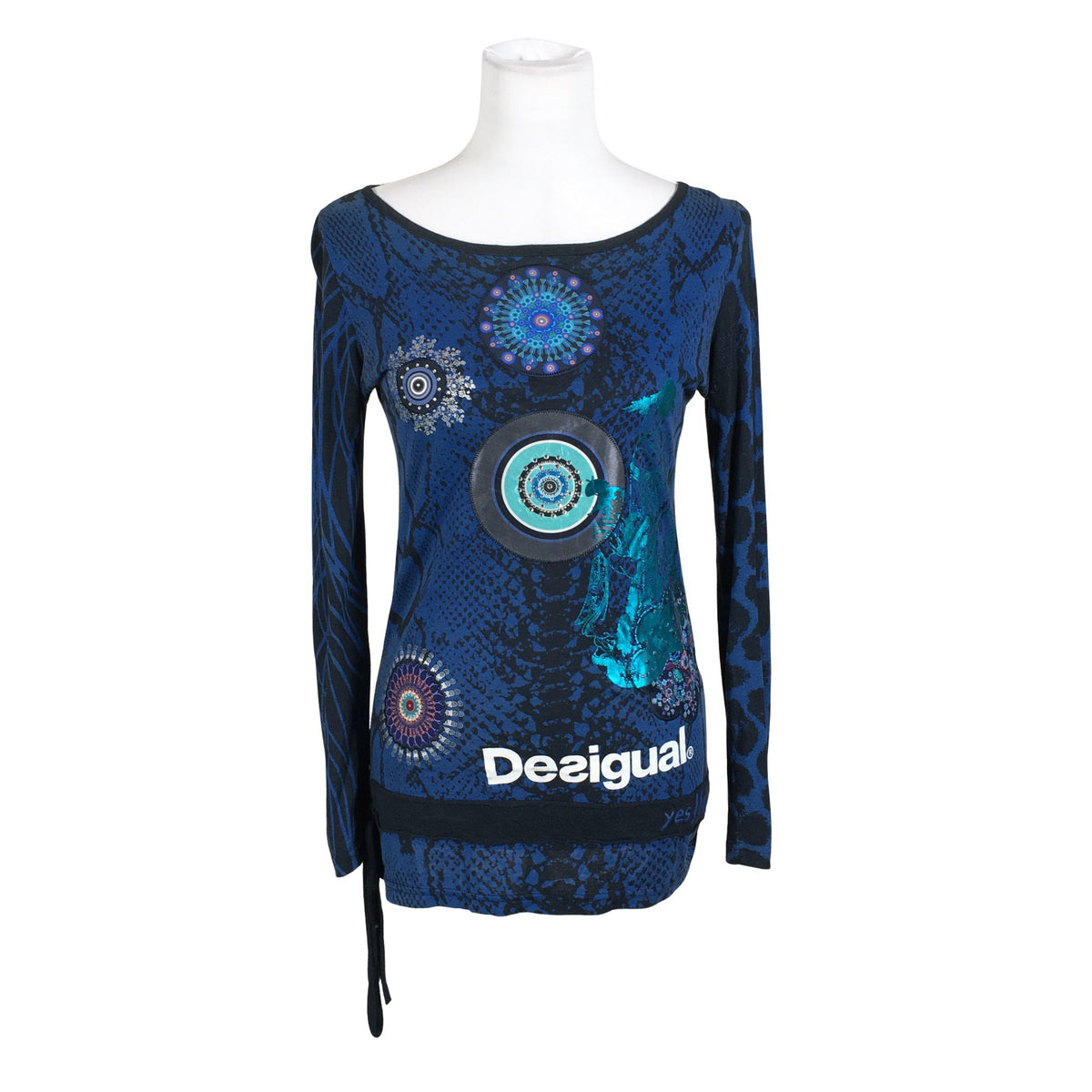 Unisex Desigual - Trikotaažist pluus, suurus 36 - Must (1)