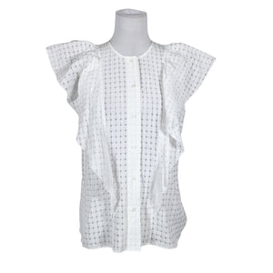 Unisex InWear - Lühikeste käistega pluus, suurus 40 - Valge (1)