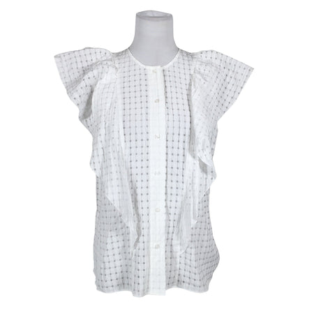 Unisex InWear - Lühikeste käistega pluus, suurus 40 - Valge ()