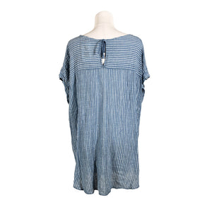 Unisex Sandra Fellini - Lühikeste käistega pluus, suurus 36 - Sinine (2)