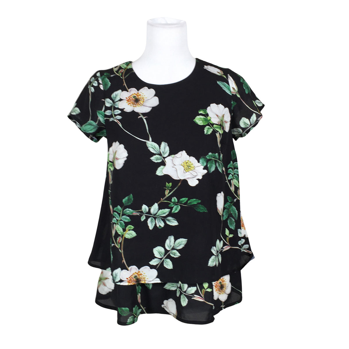 Unisex H&M Mama - Lühikeste käistega pluus, suurus 34 - Must (1)