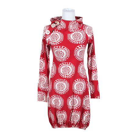 Unisex Taimi - Trikotaažist kleit, suurus 34 - Punane ()