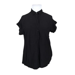 Unisex Sand - Lühikeste käistega pluus, suurus 42 - Must (1)