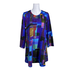 Unisex Aino - Trikotaažist kleit, suurus 40 - Sinine (1)