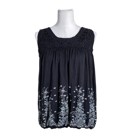 Unisex Intown - Trikotaažist topp, suurus 36 - Must ()