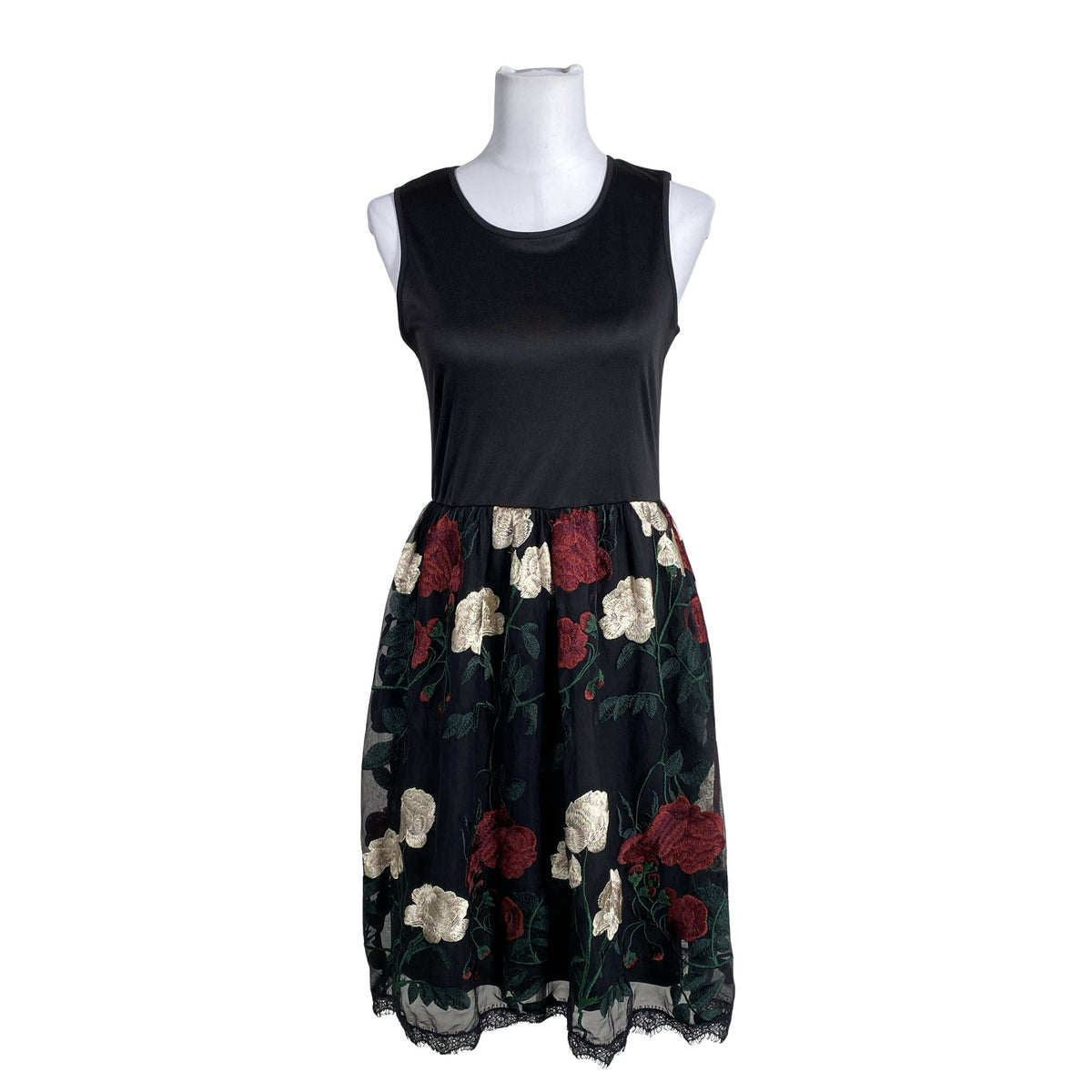 Unisex Derhy - Mitteveniv kleit, suurus 40 - Must (1)