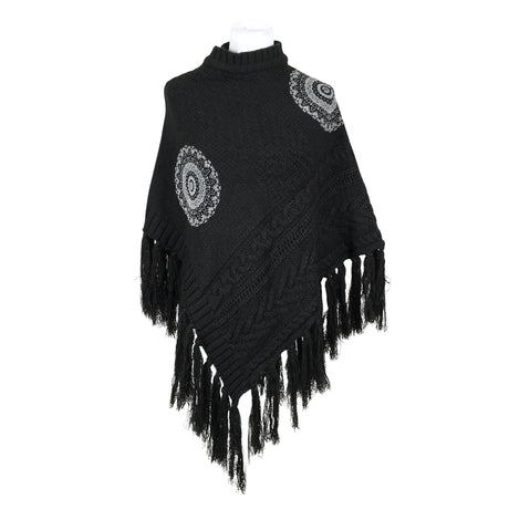 Unisex Desigual - Pontšo, suurus One size - Must ()