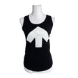 Unisex Reet Aus - Trikotaažist topp, suurus 38 - Must ()
