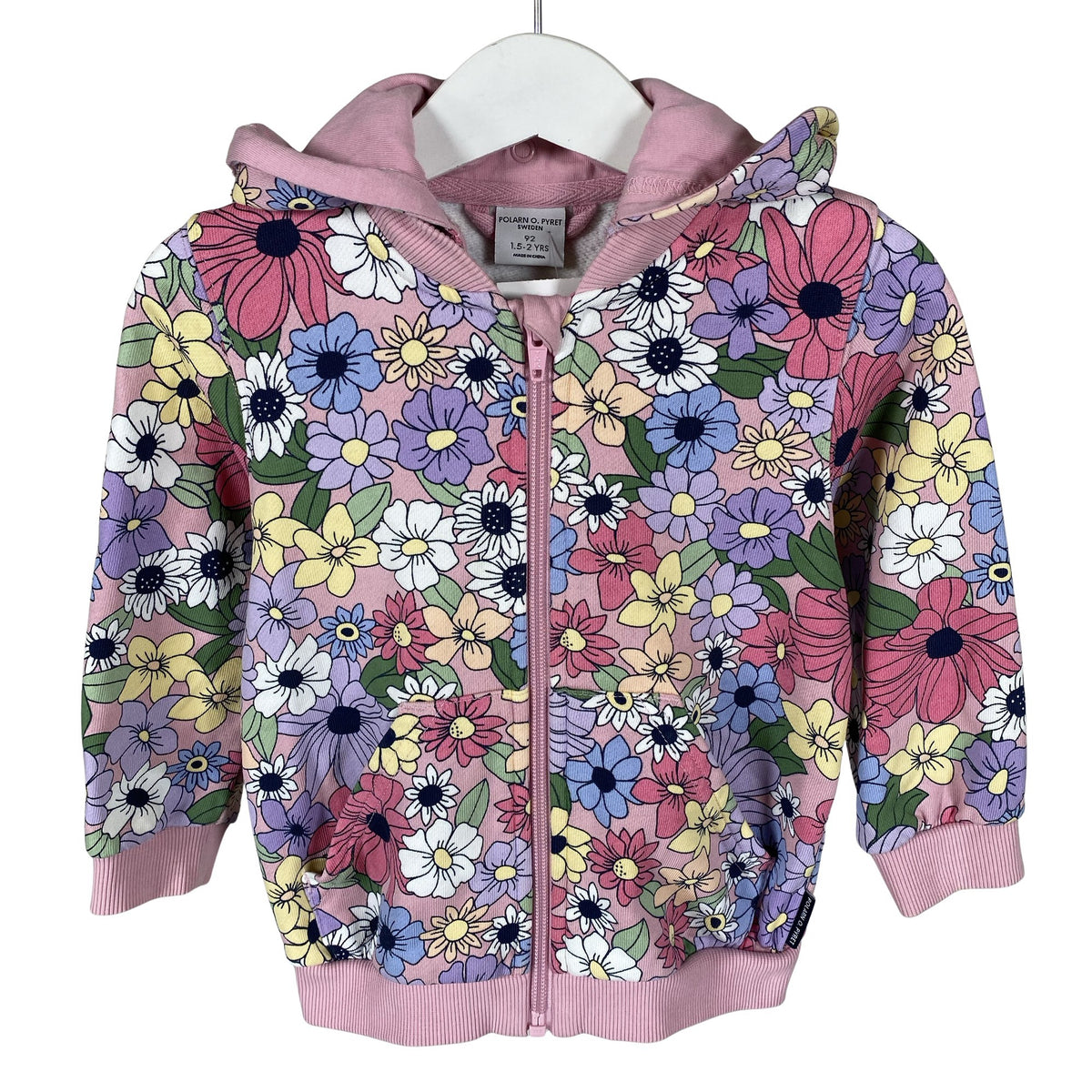 Unisex Polarn O. Pyret - Dressipluus, suurus 86 - 92 - Heleroosa (1)