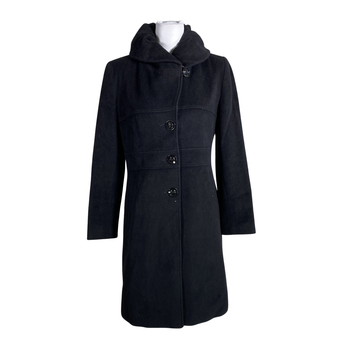 Unisex Manuela Conti - Villane mantel, suurus 38 - Must (1)