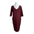 Unisex Cora Kemperman - Trikotaažist kleit, suurus 36 - Veinipunane ()