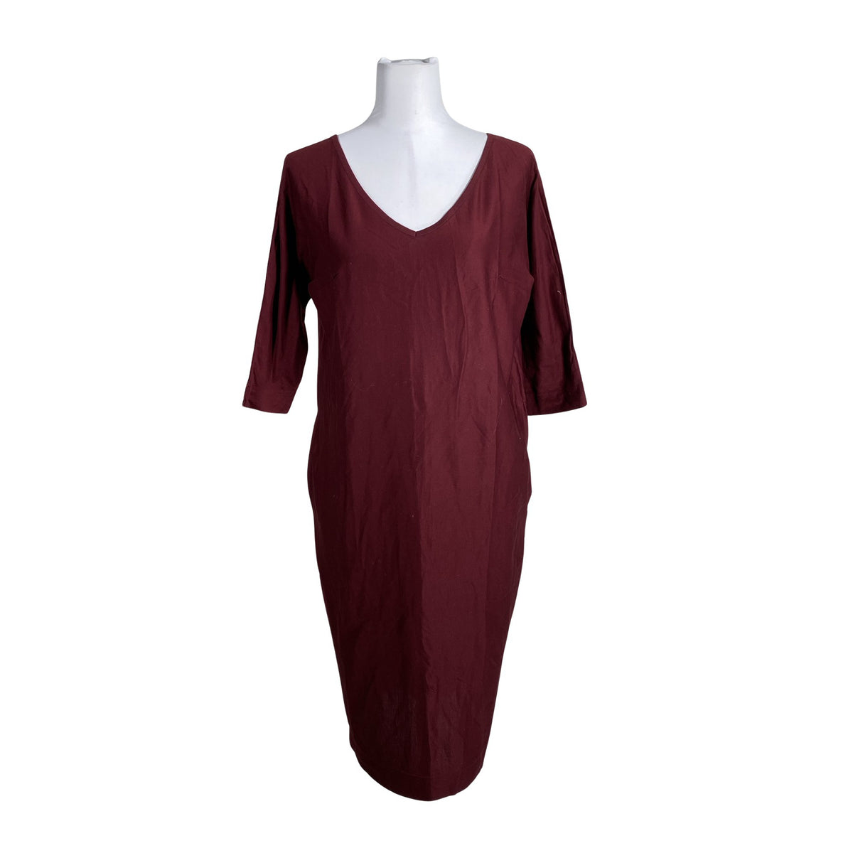 Unisex Cora Kemperman - Trikotaažist kleit, suurus 36 - Veinipunane (1)