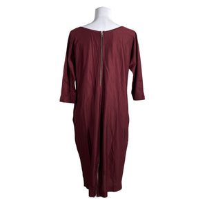Unisex Cora Kemperman - Trikotaažist kleit, suurus 36 - Veinipunane (2)