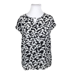 Unisex Cut & Pret - Lühikeste käistega pluus, suurus 44 - Must (1)