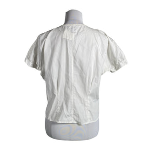 Unisex Benetton - Lühikeste käistega pluus, suurus 36 - Valge (2)