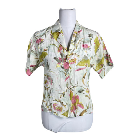 Unisex Anne Fontaine - Lühikeste käistega pluus, suurus 36 - Valge ()