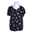 Unisex Jackpot - Lühikeste käistega pluus, suurus 44 - Must ()