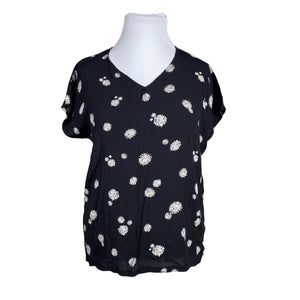 Unisex Jackpot - Lühikeste käistega pluus, suurus 44 - Must (1)