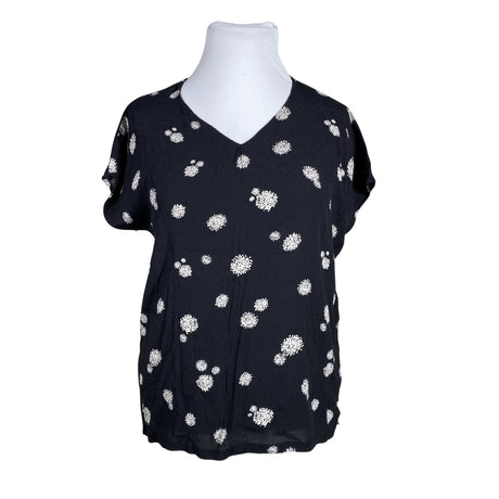 Unisex Jackpot - Lühikeste käistega pluus, suurus 44 - Must ()