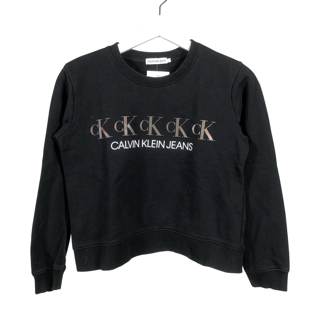 Unisex Calvin Klein Jeans - Dressikangast pluus, suurus 146 - 152 - Must (1)