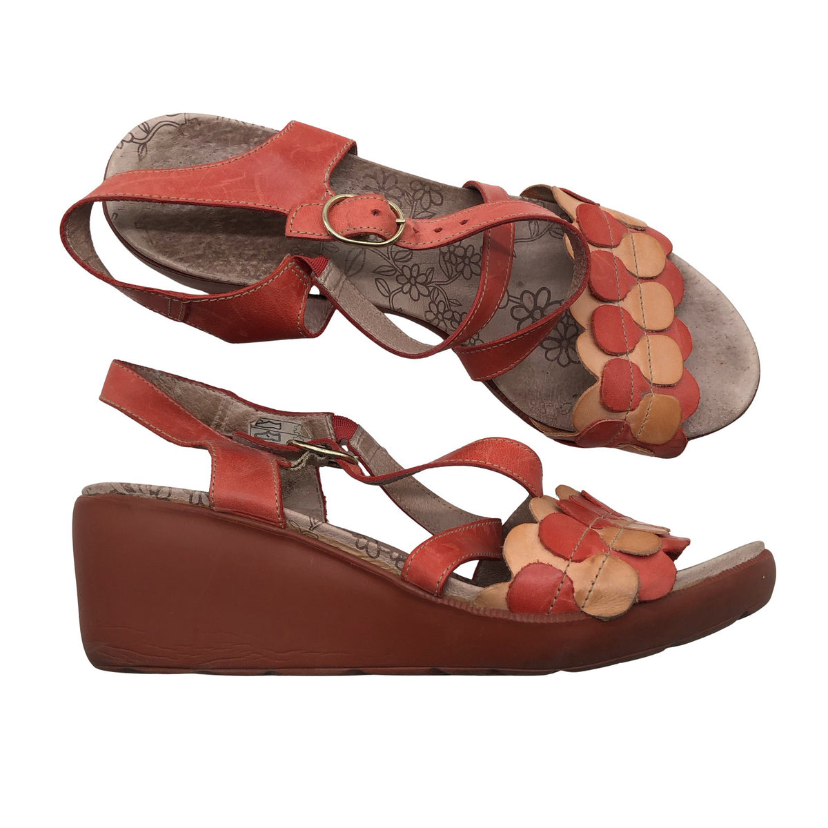 Unisex Wonders - Kiilkontsaga rihmikud, suurus 38 - Punane (1)