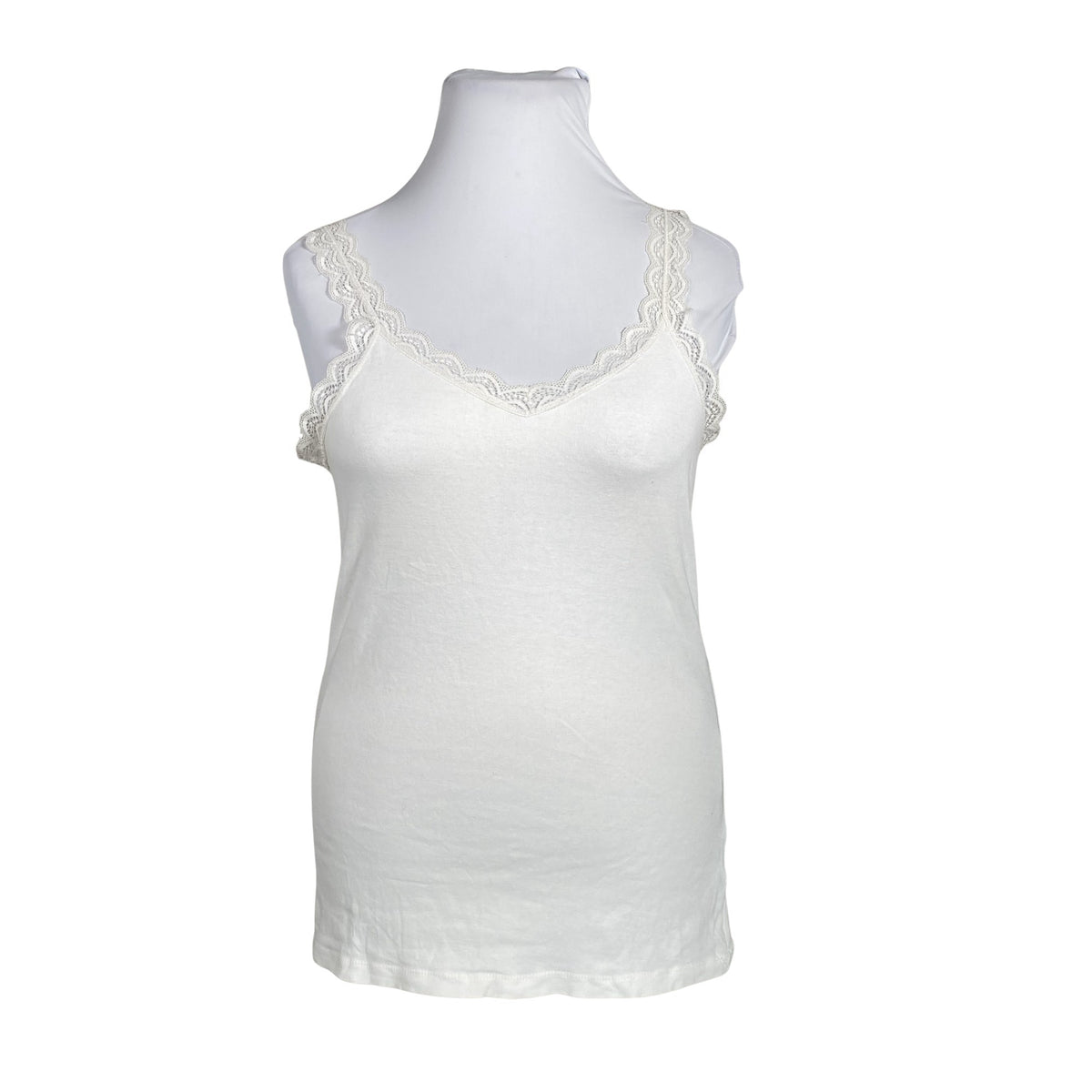 Unisex Tom Tailor - Trikotaažist topp, suurus 42 - Valge (1)