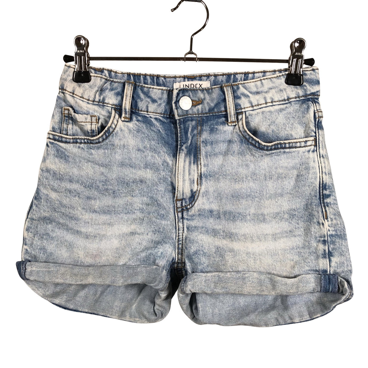 Unisex Lindex - Teksast lühikesed püksid, suurus 140 - 146 - Sinine (1)