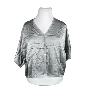 Unisex Bohemiana - Lühikeste käistega pluus, suurus 44 - Helesinine (1)