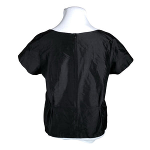 Unisex Marimekko - Lühikeste käistega pluus, suurus 44 - Must (2)