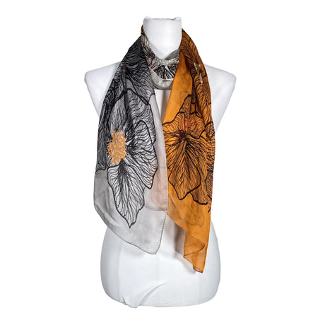 Unisex Marja Kurki - Õhuke sall, suurus Midi - Oranž ()