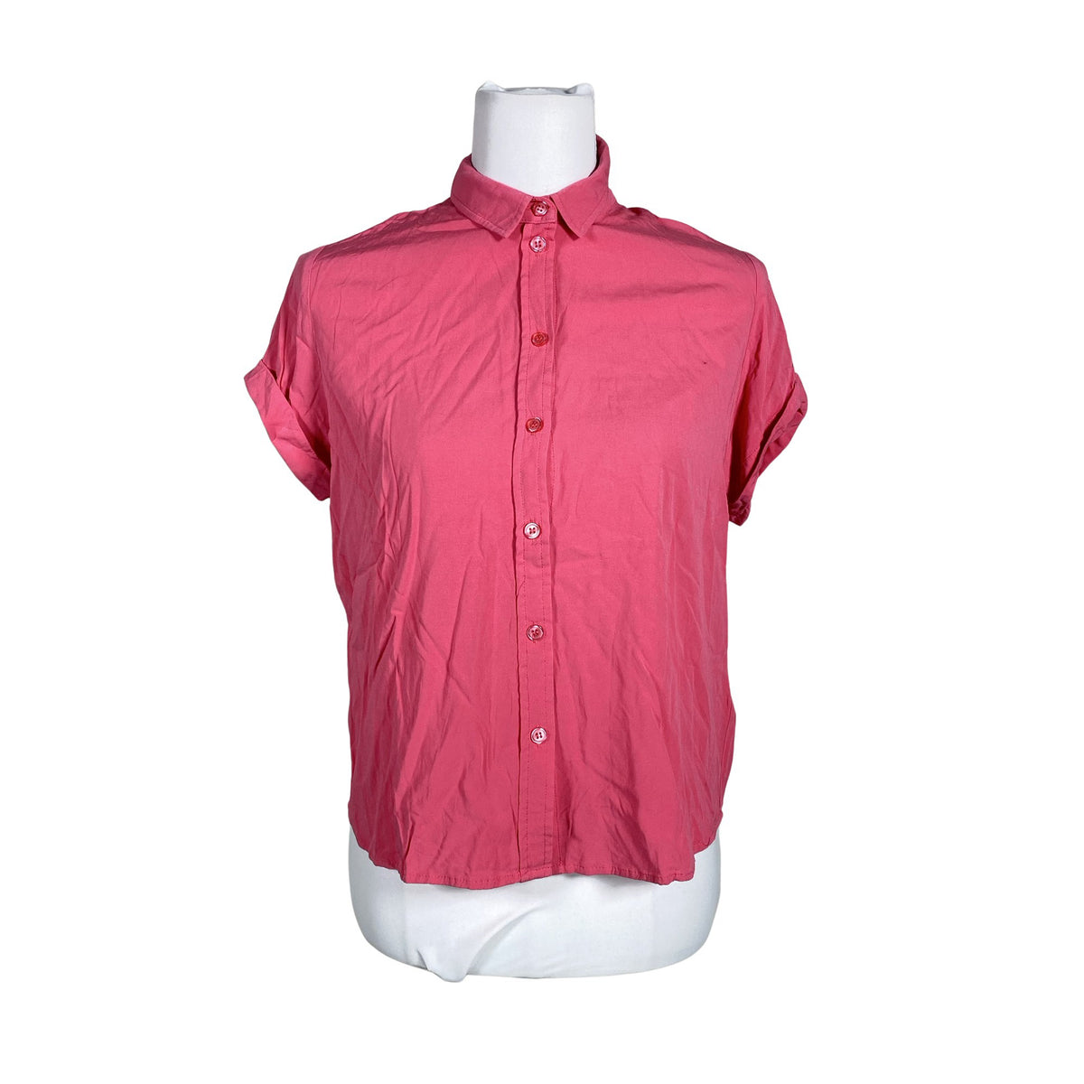 Unisex Samsoe&Samsoe - Lühikeste käistega pluus, suurus 34 - Roosa (1)