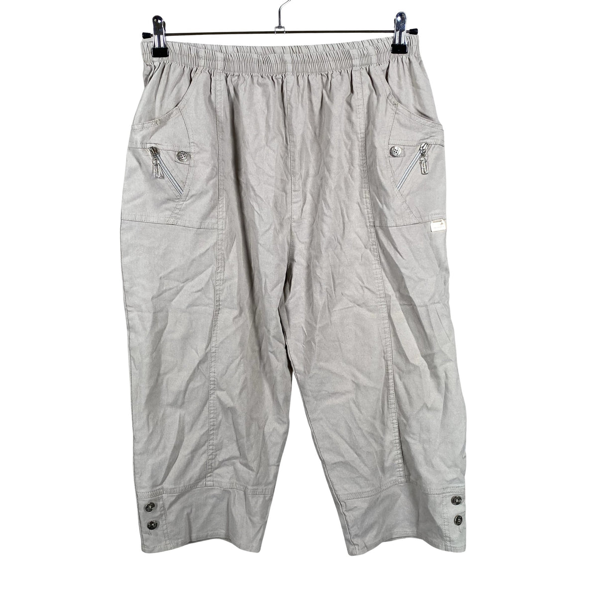 Unisex Cherry Berry - Mittevenivad poolpikad püksid, suurus 38 - Beige (1)