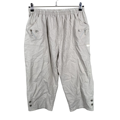 Unisex Cherry Berry - Mittevenivad poolpikad püksid, suurus 38 - Beige ()