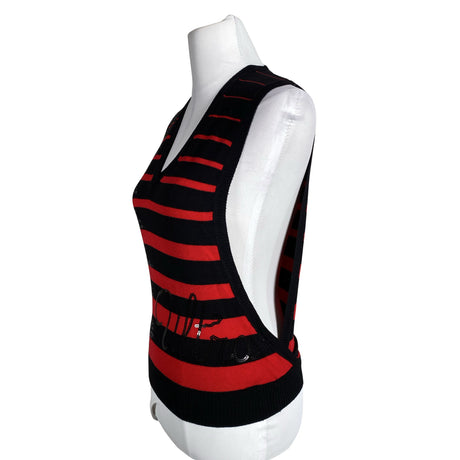 Unisex Oggi - Kootud vest, suurus 36 - Must (2)