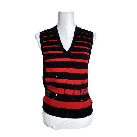 Unisex Oggi - Kootud vest, suurus 36 - Must ()