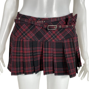 Unisex Tommy Hilfiger - Plisseerseelik, suurus 36 - Veinipunane (1)