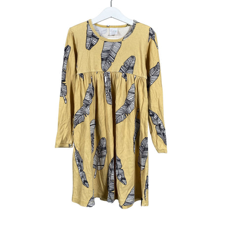 Unisex Melli - Trikotaažist kleit, suurus 134 - 140 - Kollane ()
