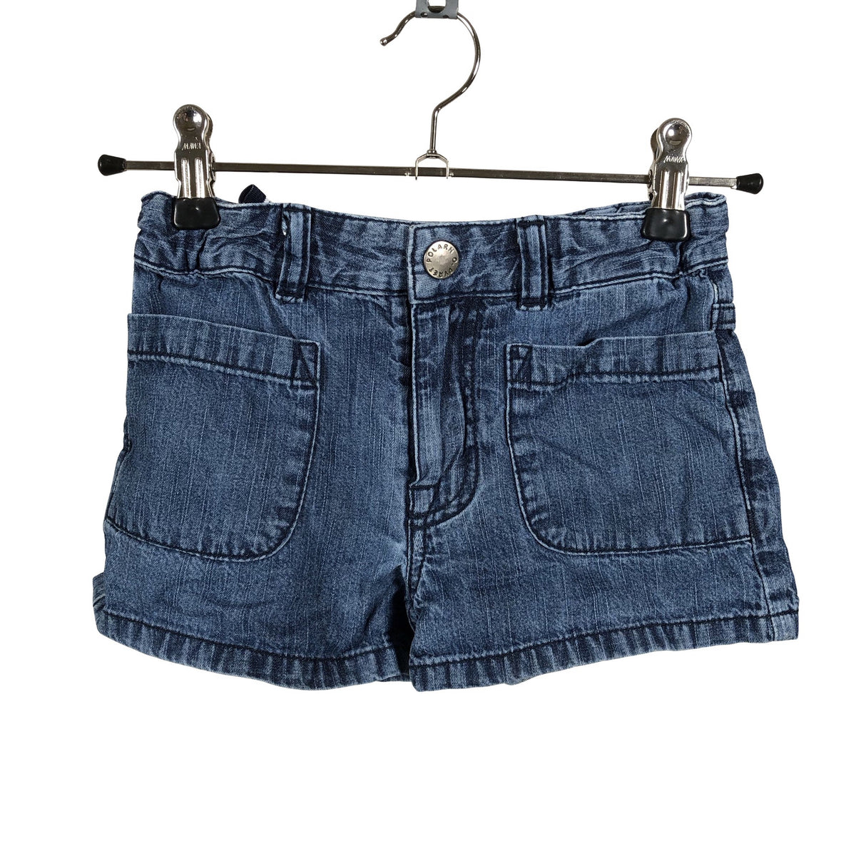 Unisex Polarn O. Pyret - Teksast lühikesed püksid, suurus 116 - 122 - Sinine (1)