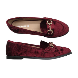 Unisex Glamorous - Mokassiinid, suurus 37 - Veinipunane (1)