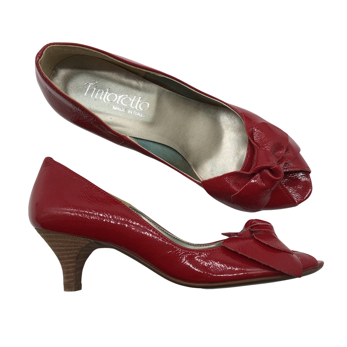 Unisex Tintoretto - Lahtise ninaga kontsakingad, suurus 37 - Punane (1)