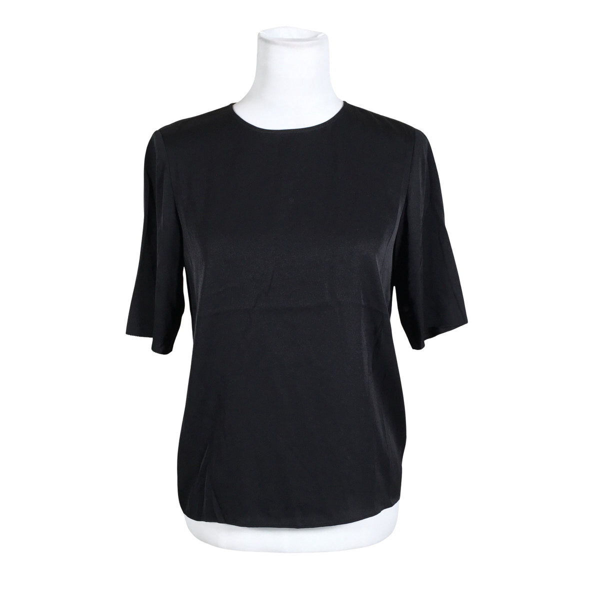 Unisex Filippa K. - Lühikeste käistega pluus, suurus 34 - Must (1)